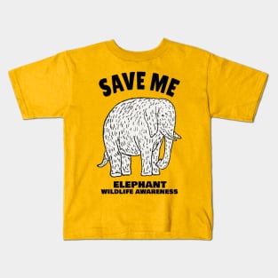 Elephant Protect Our Beautiful Wildlife Kids T-Shirt